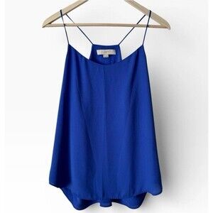 LOFT Ann Taylor Blue Racerback Layering Cami Tank Top Size Medium